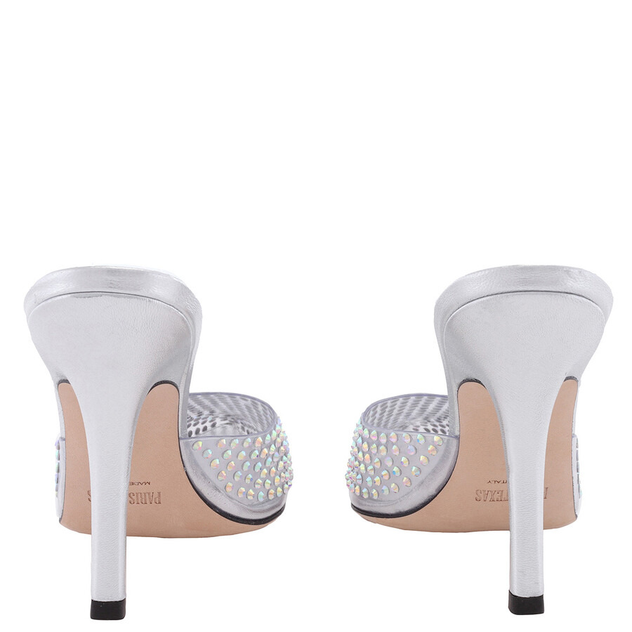 Paris Texas Ladies Iridescent Hollywood PVC Pointed-Toe Mules - 4