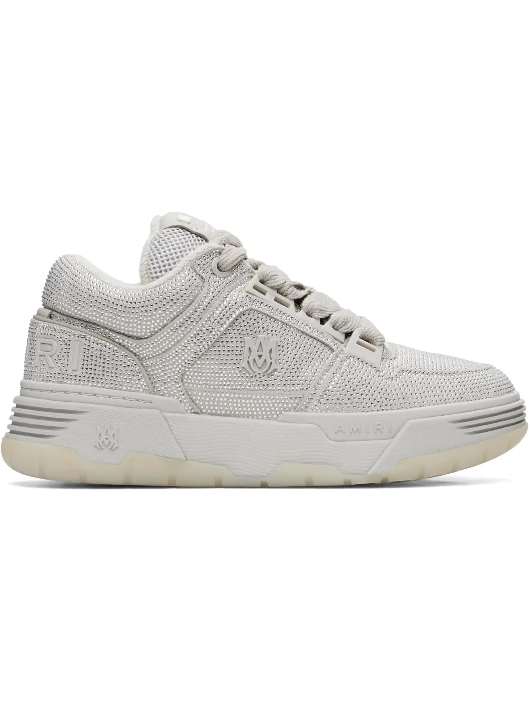 Gray Crystal MA-1 Sneakers - 1