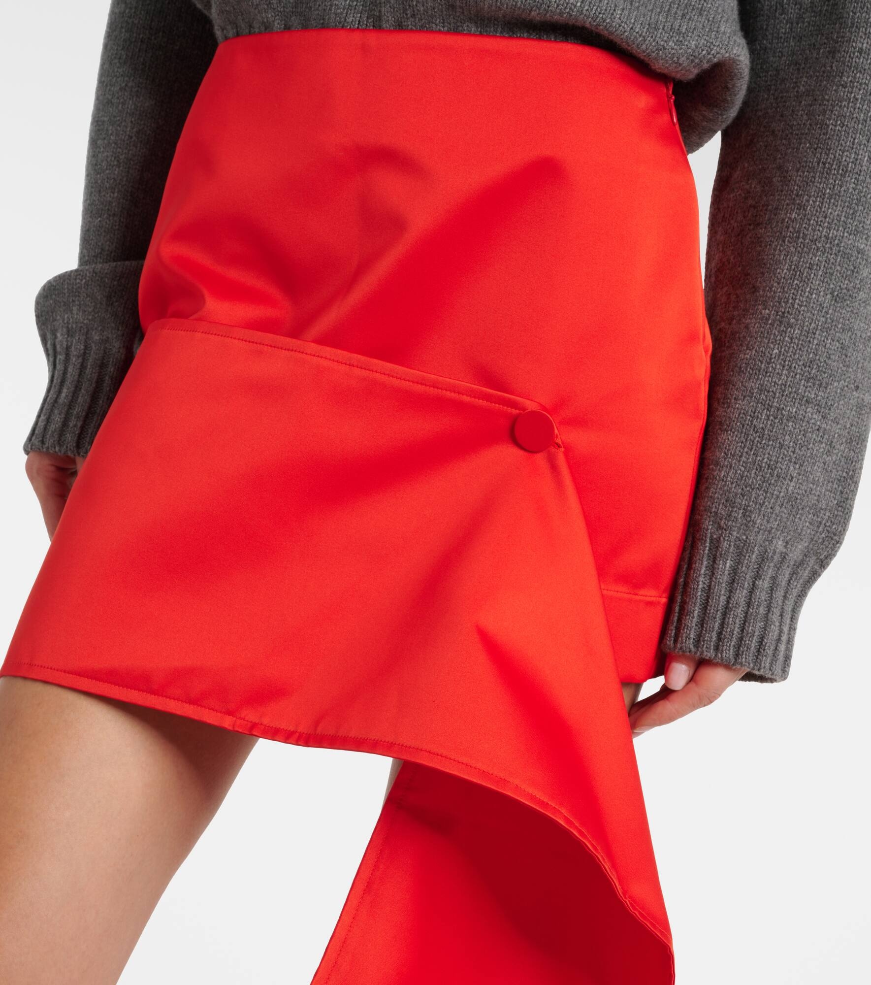 Satin miniskirt - 4