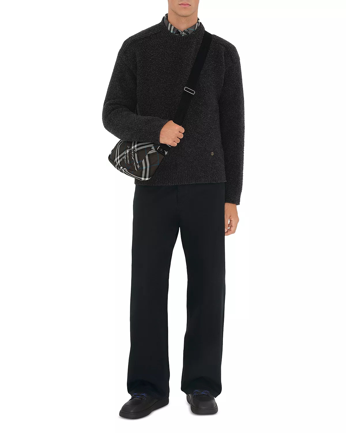 Check Crossbody Bag - 2