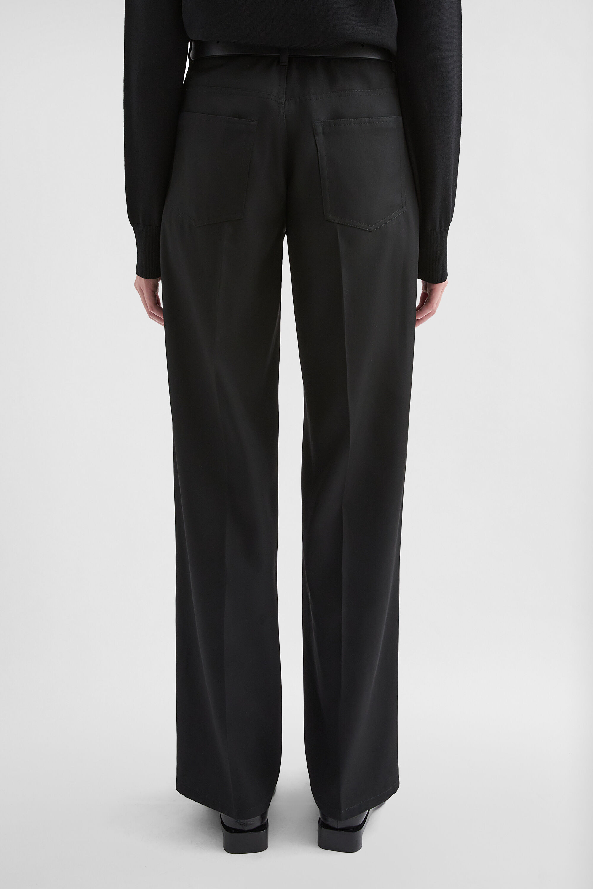 Lightweight Wool Gabardine Trousers - 6