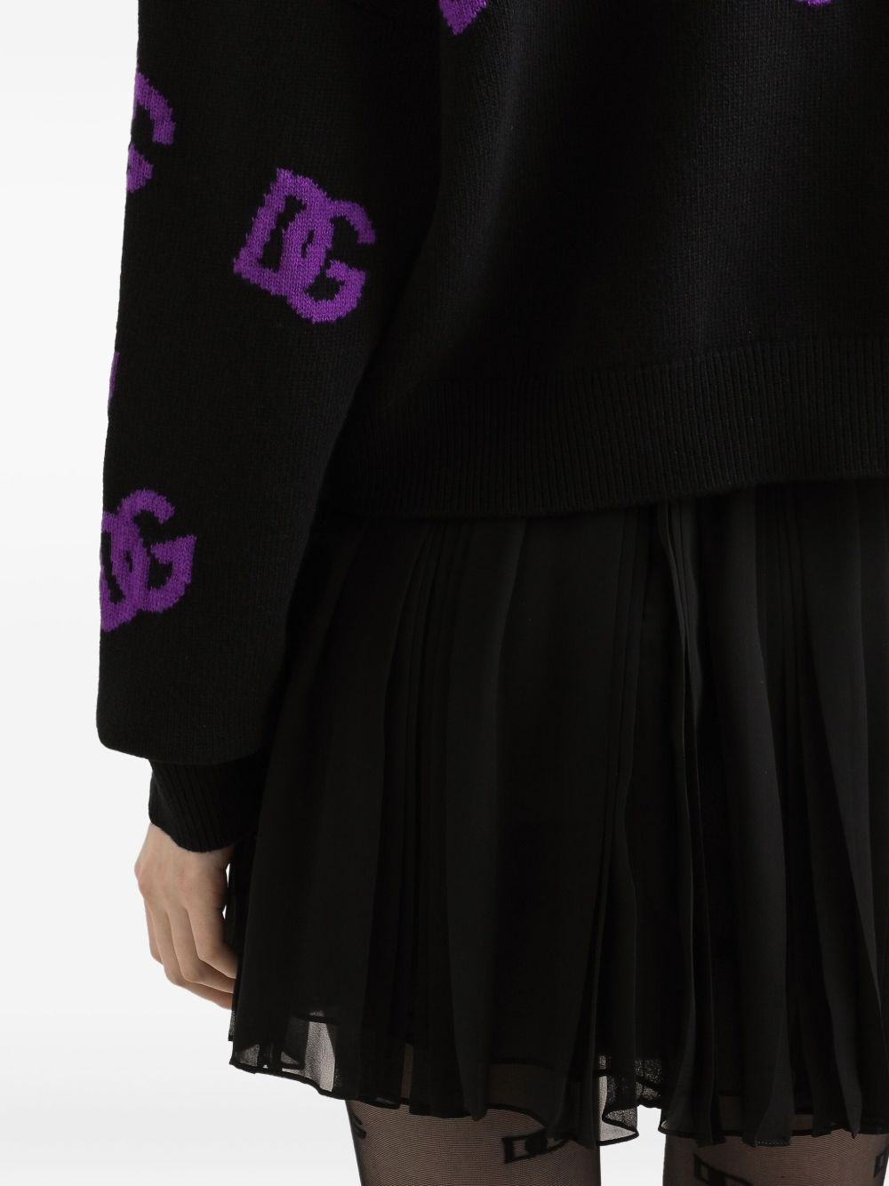 wool DG-logo sweater - 5