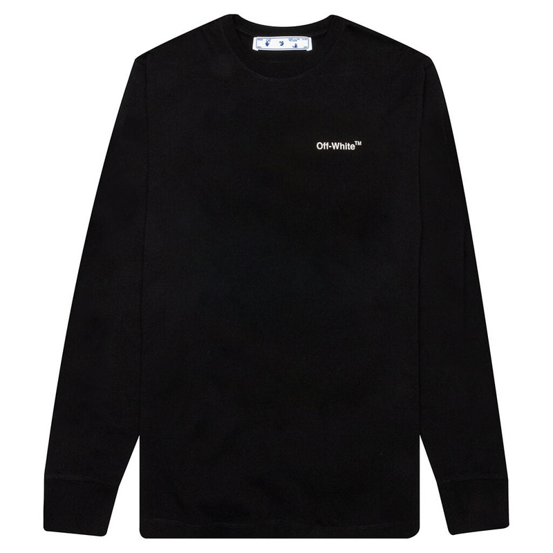 OFF-WHITE C/O VIRGIL ABLOH CARAVAGGIO ARROW SKATE L/S TEE - BLACK/WHITE - 1