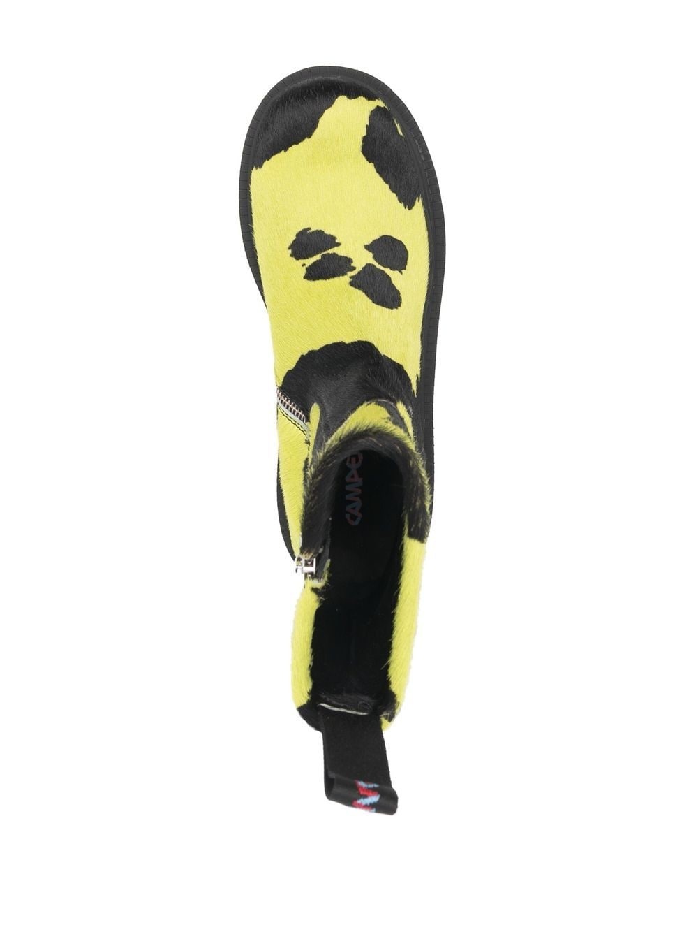 cow-print suede boots - 4