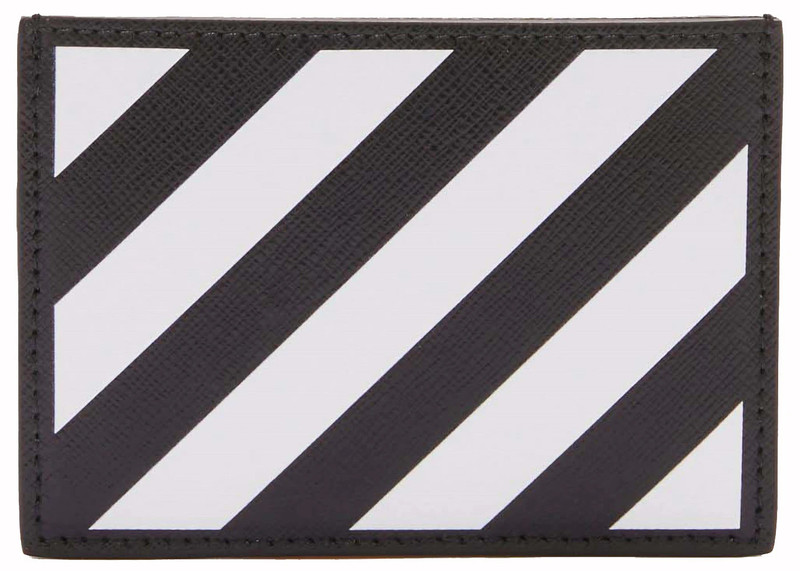 Off-White OFF-WHITE Card Case Binder Diag Saff Black/White outlook