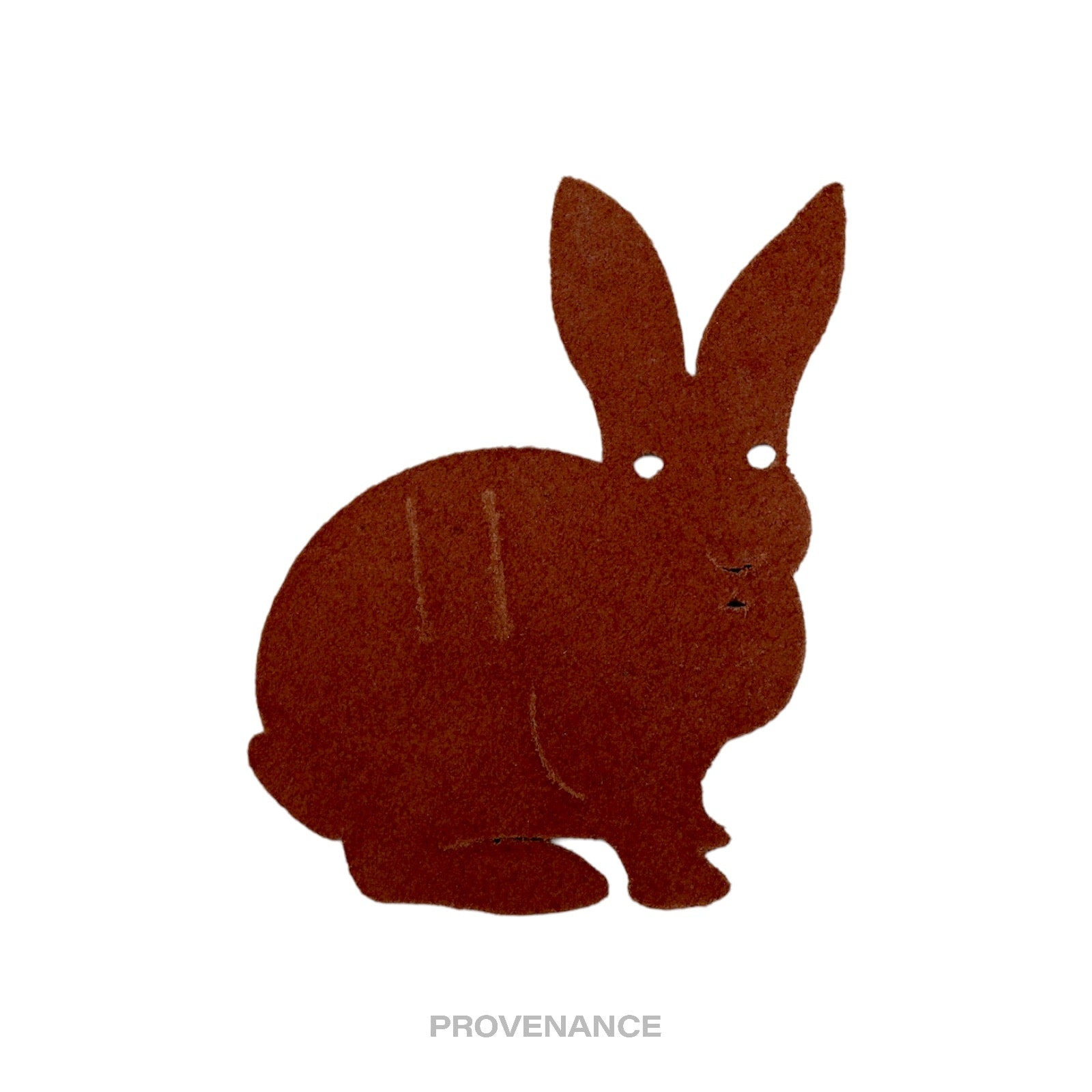 Hermes Petit h Rabbit Ribbon Charm - Brown Leather - 2