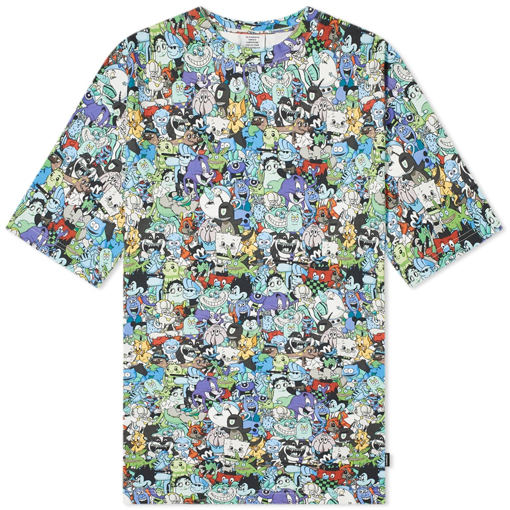 VETEMENTS Oversize Cartoon Mania Tee - 1