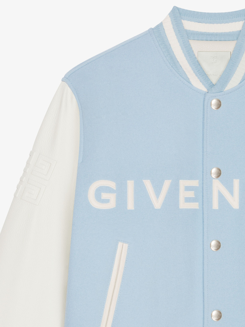 GIVENCHY VARSITY JACKET IN WOOL AND LEATHER 5