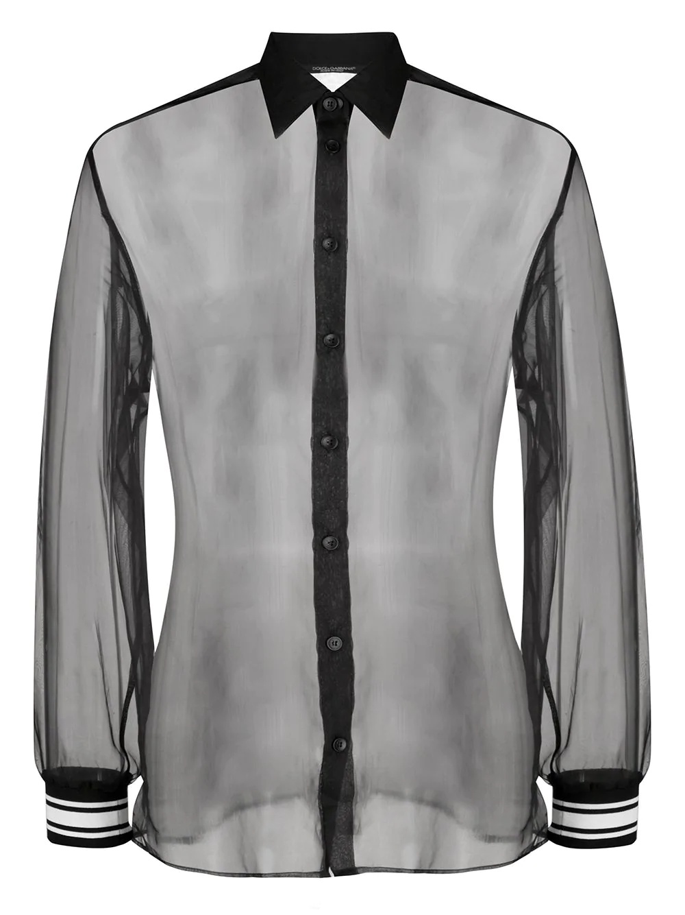 sheer silk shirt - 1