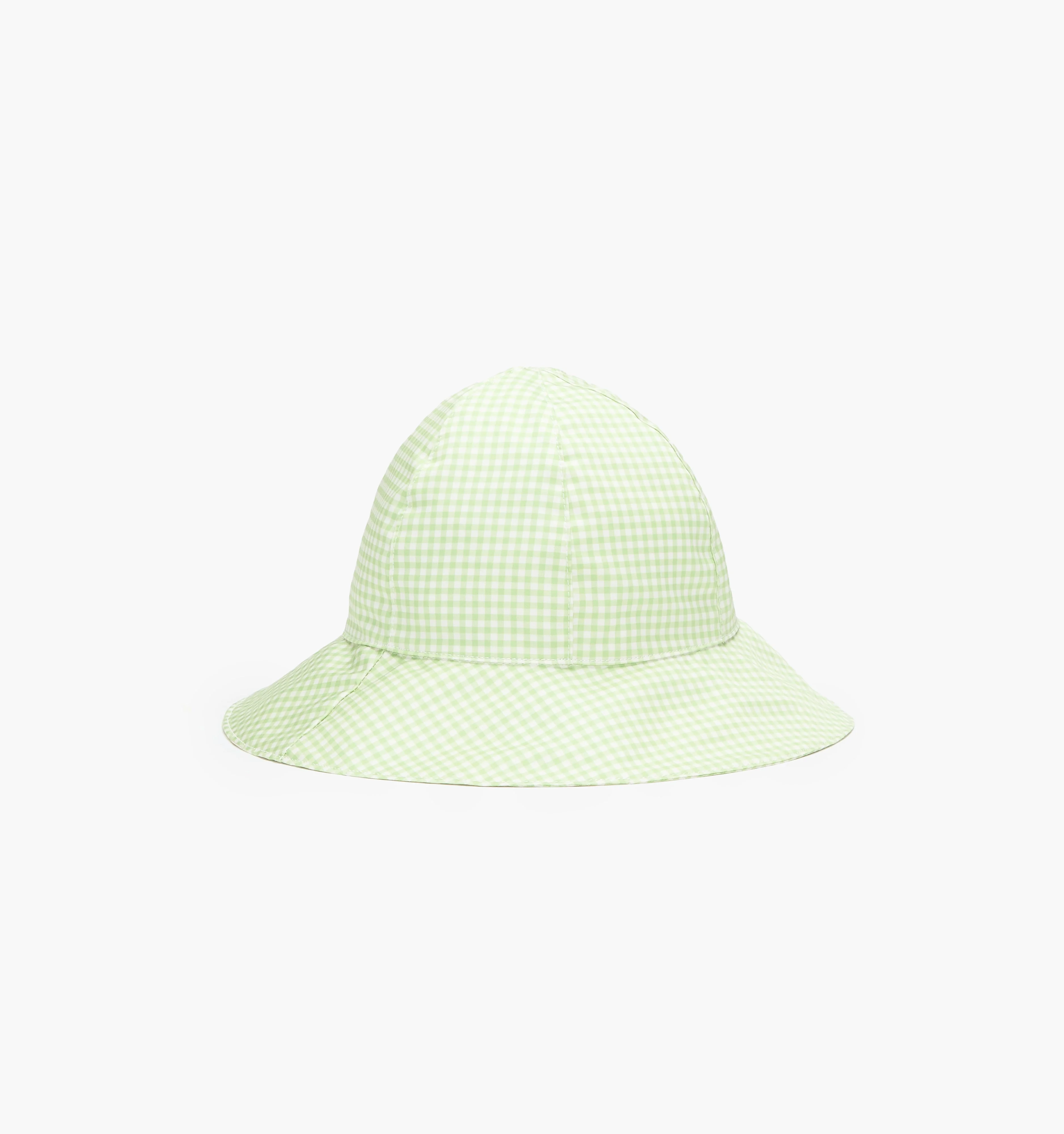 The Baby Sunhat - Lime Gingham - 1