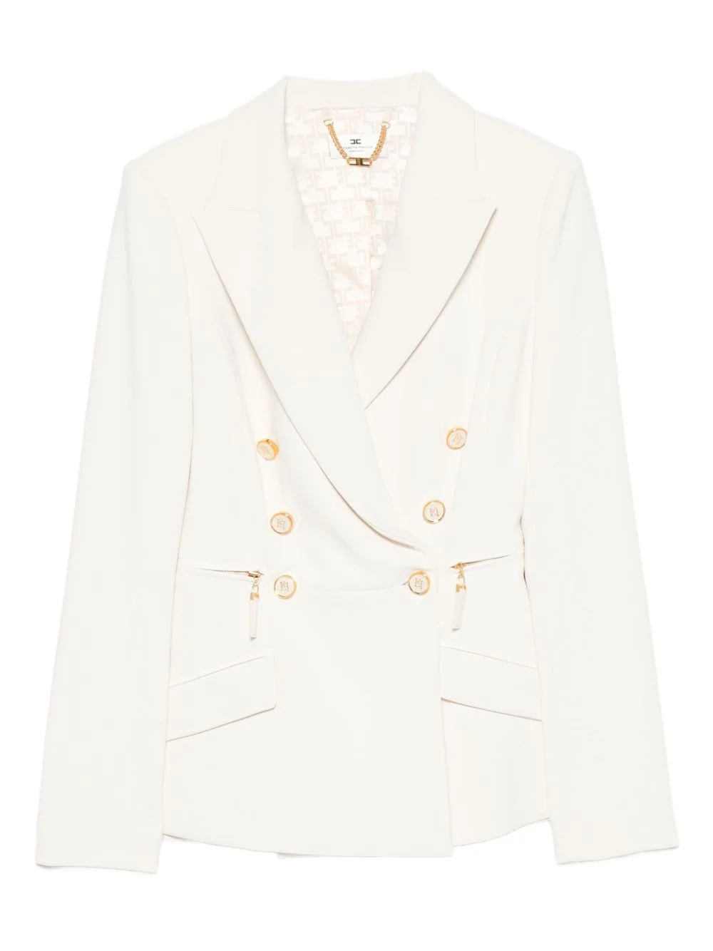 double-breasted buttoned blazer - 1