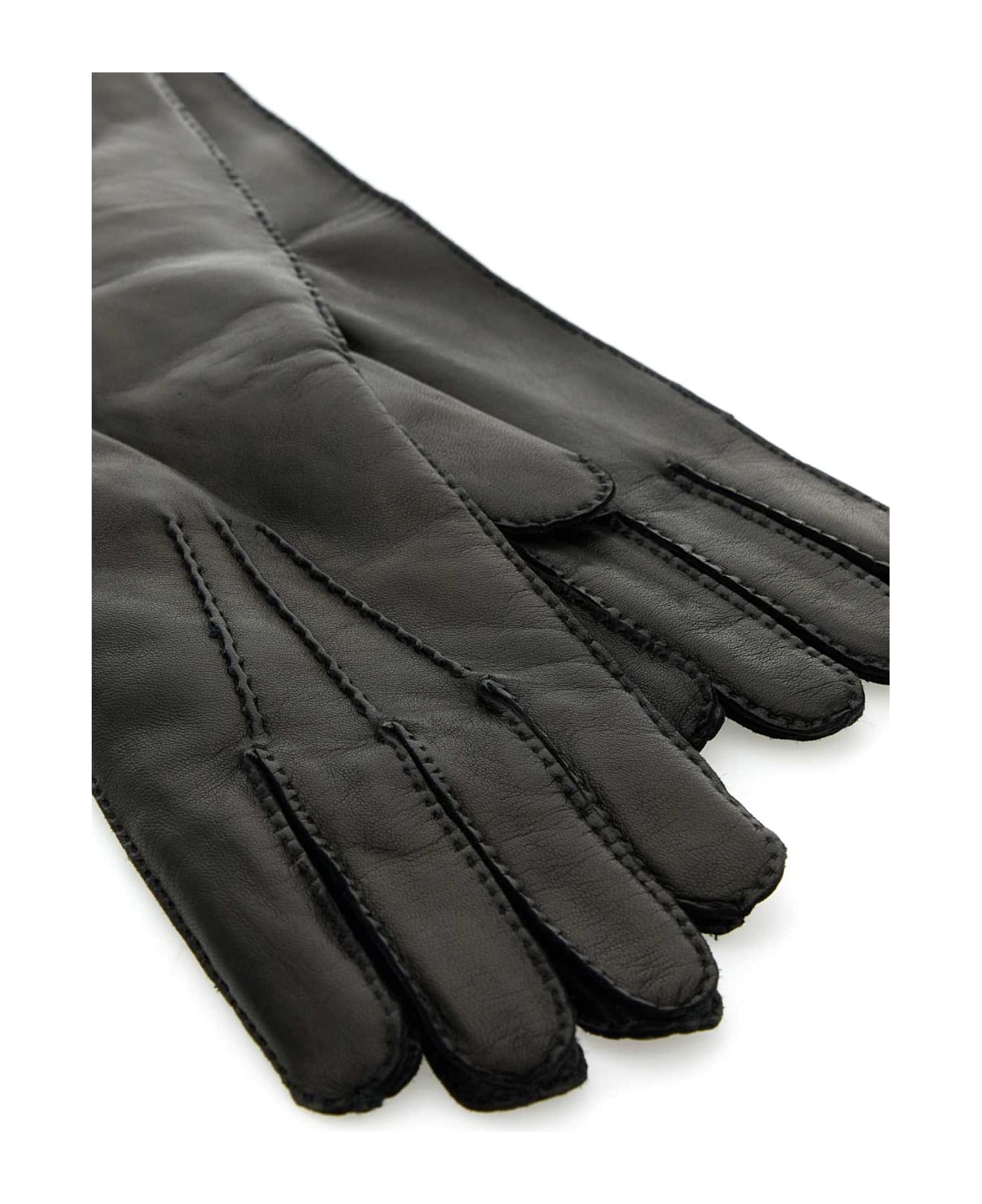 Black Nappa Leather Gloves - 2