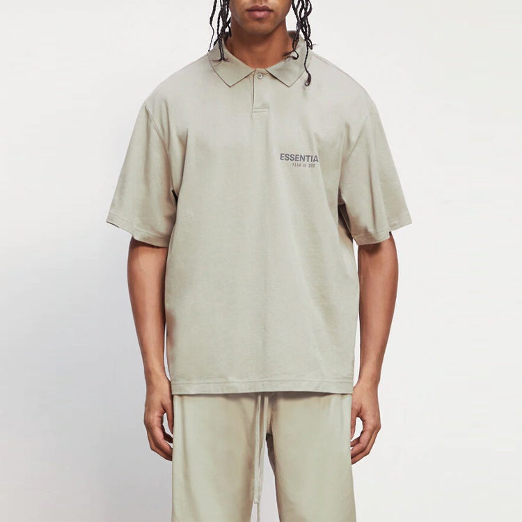 Fear of God Essentials FW20 Logo Polo Shirt 'Moss' FOG-FW20-297 - 2