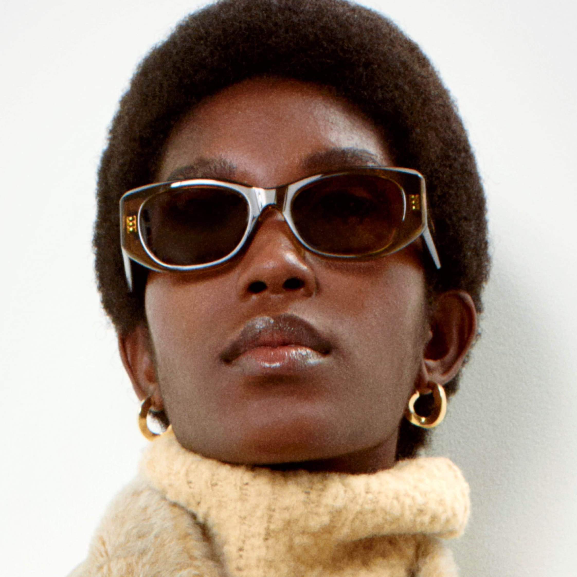 Rectangular S329 sunglasses in Acetate - 2