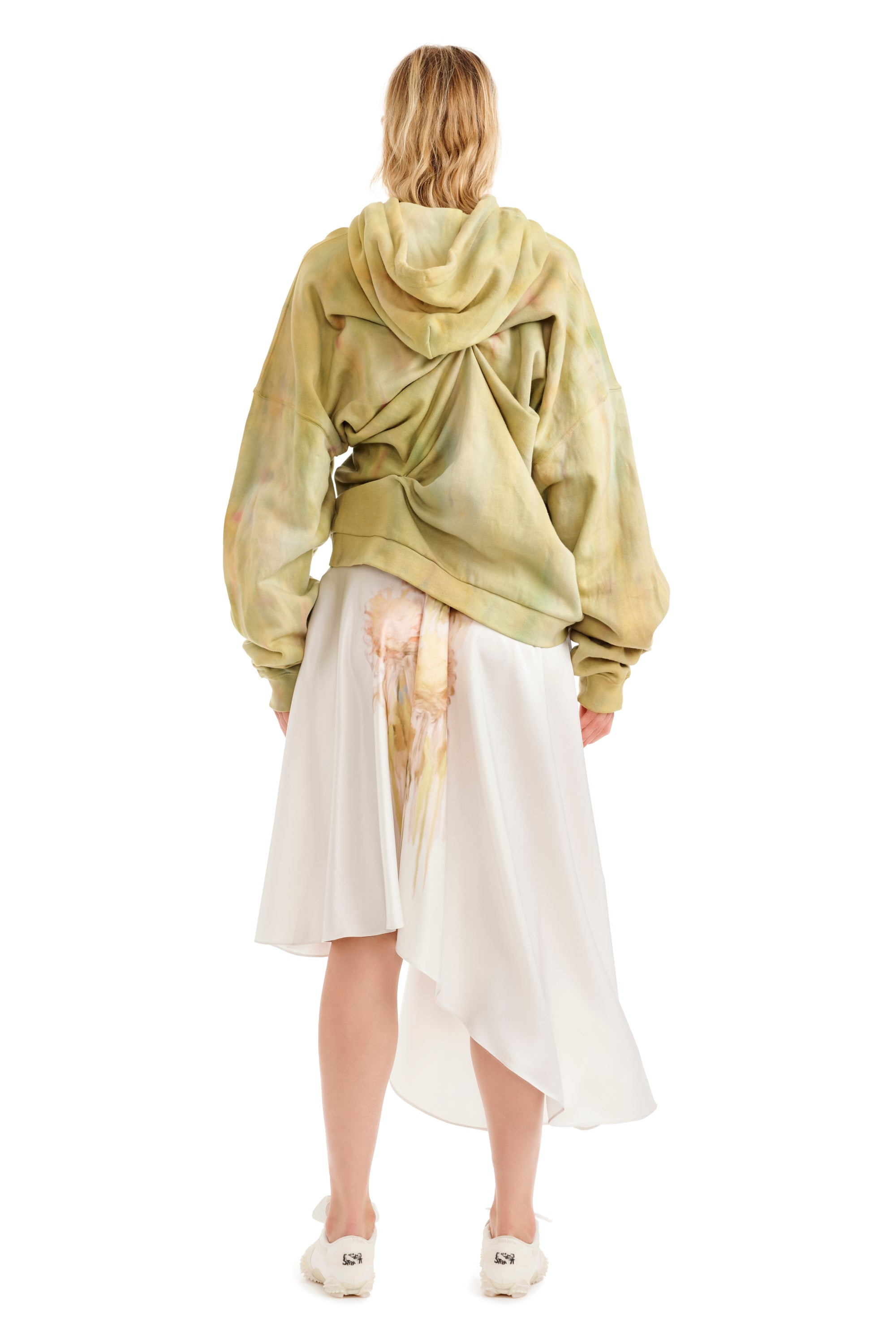 SEA MOSS DRAPED HOODIE - 5