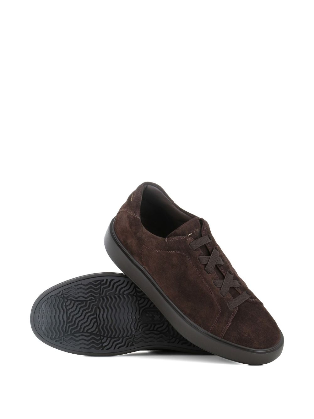 suede lace-up sneakers - 5