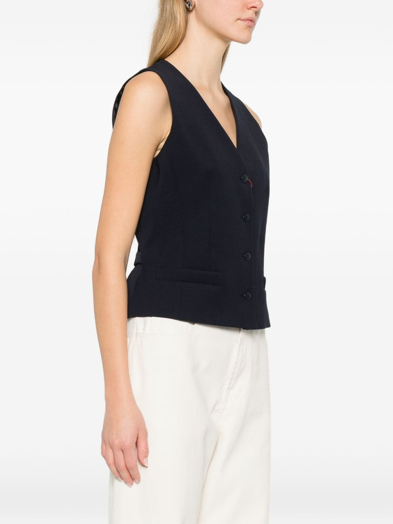 buttoned V-neck gilet 3