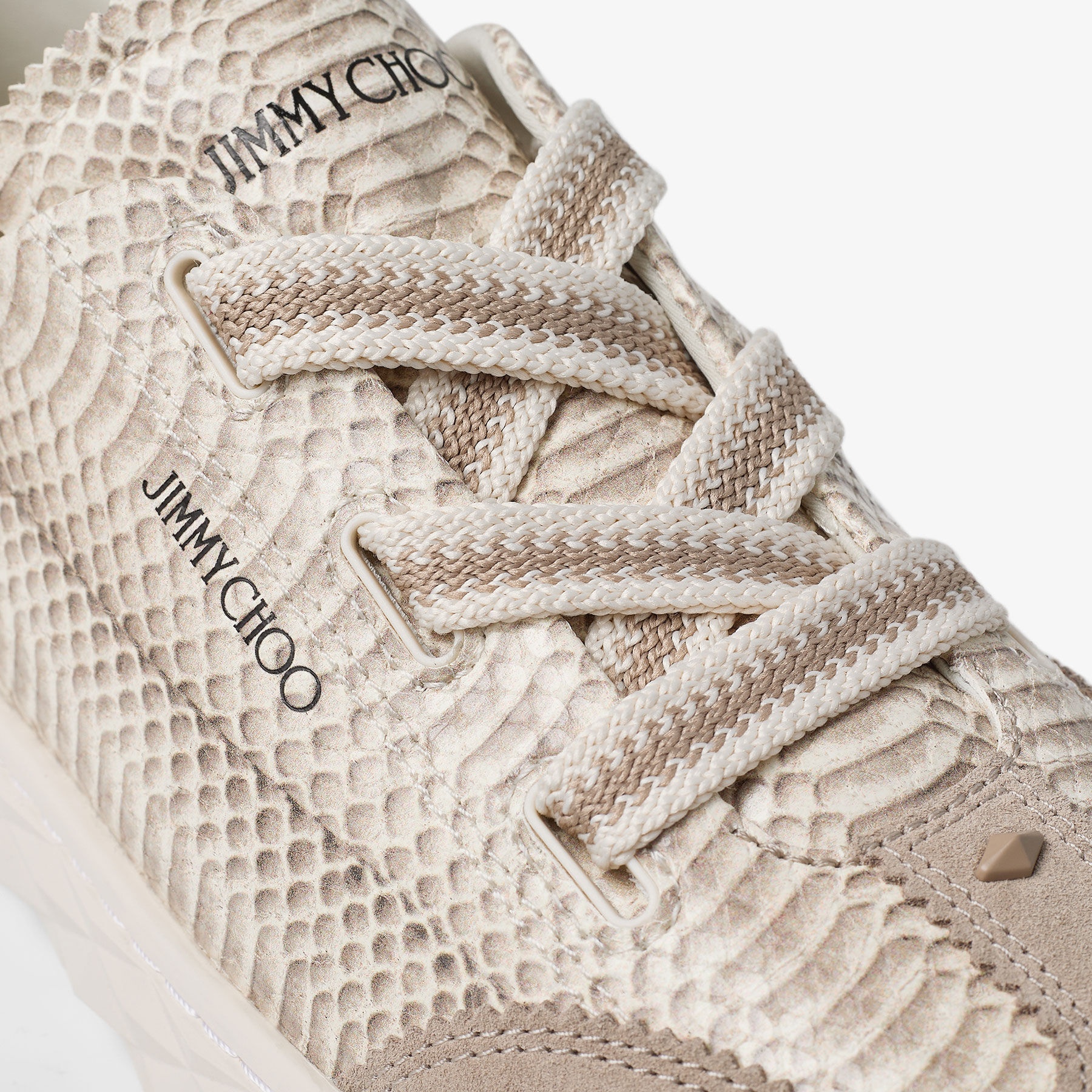 Diamond Light Flex F
Roccia Aspide Snake Printed Leather Trainers - 6