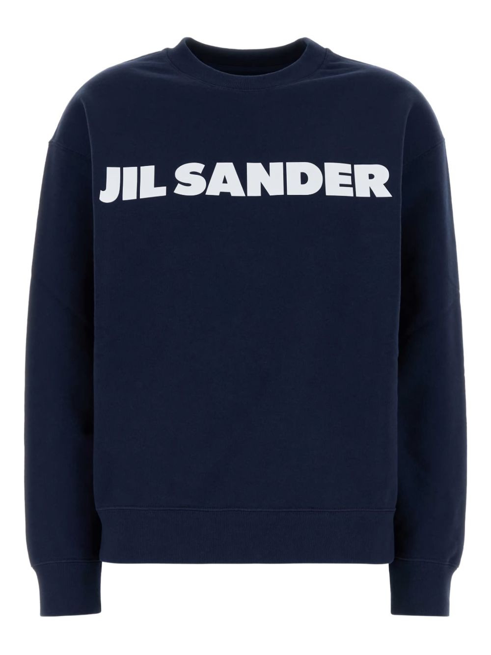 logo-print cotton sweatshirt - 1