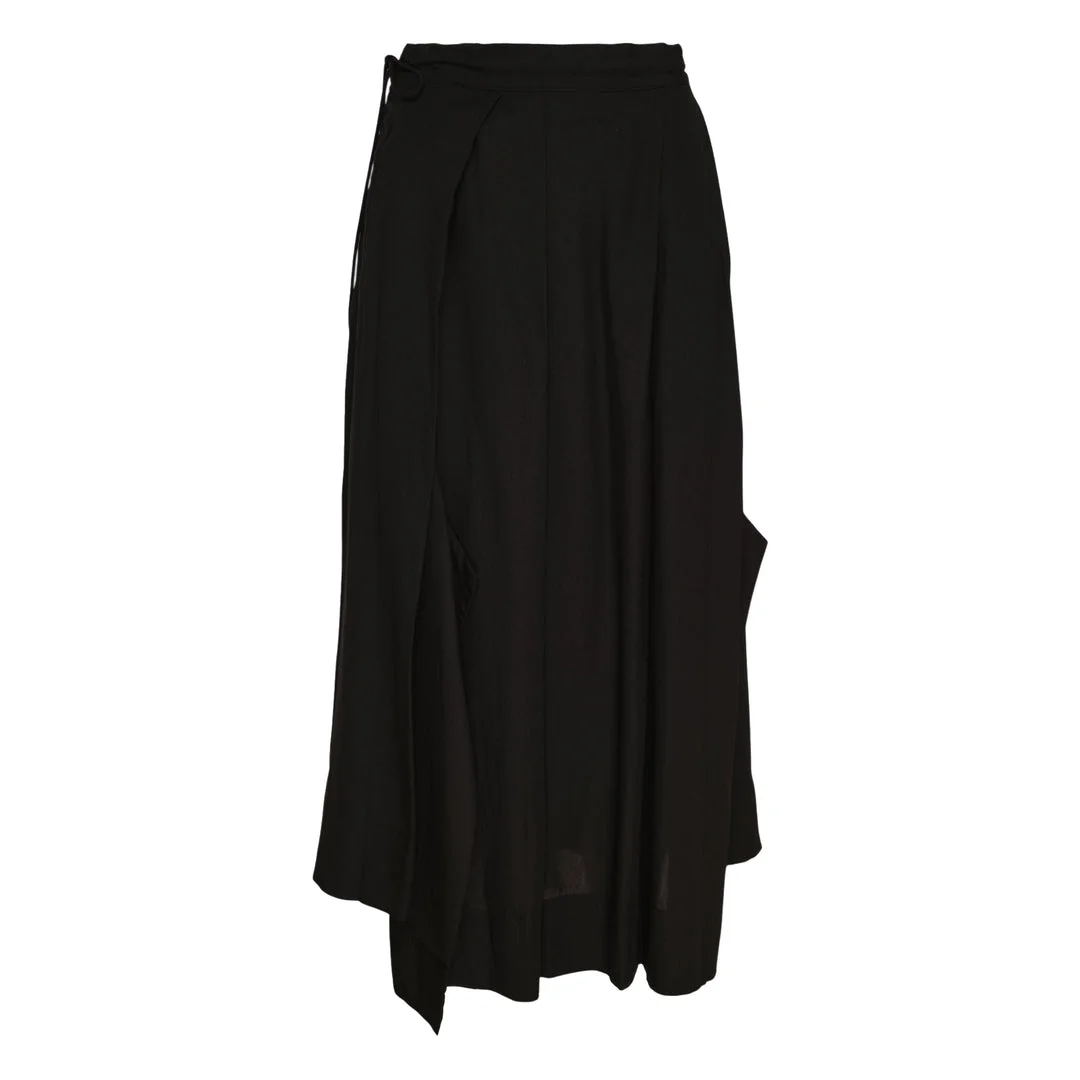 Unbalanced Tuck Skirt - 1