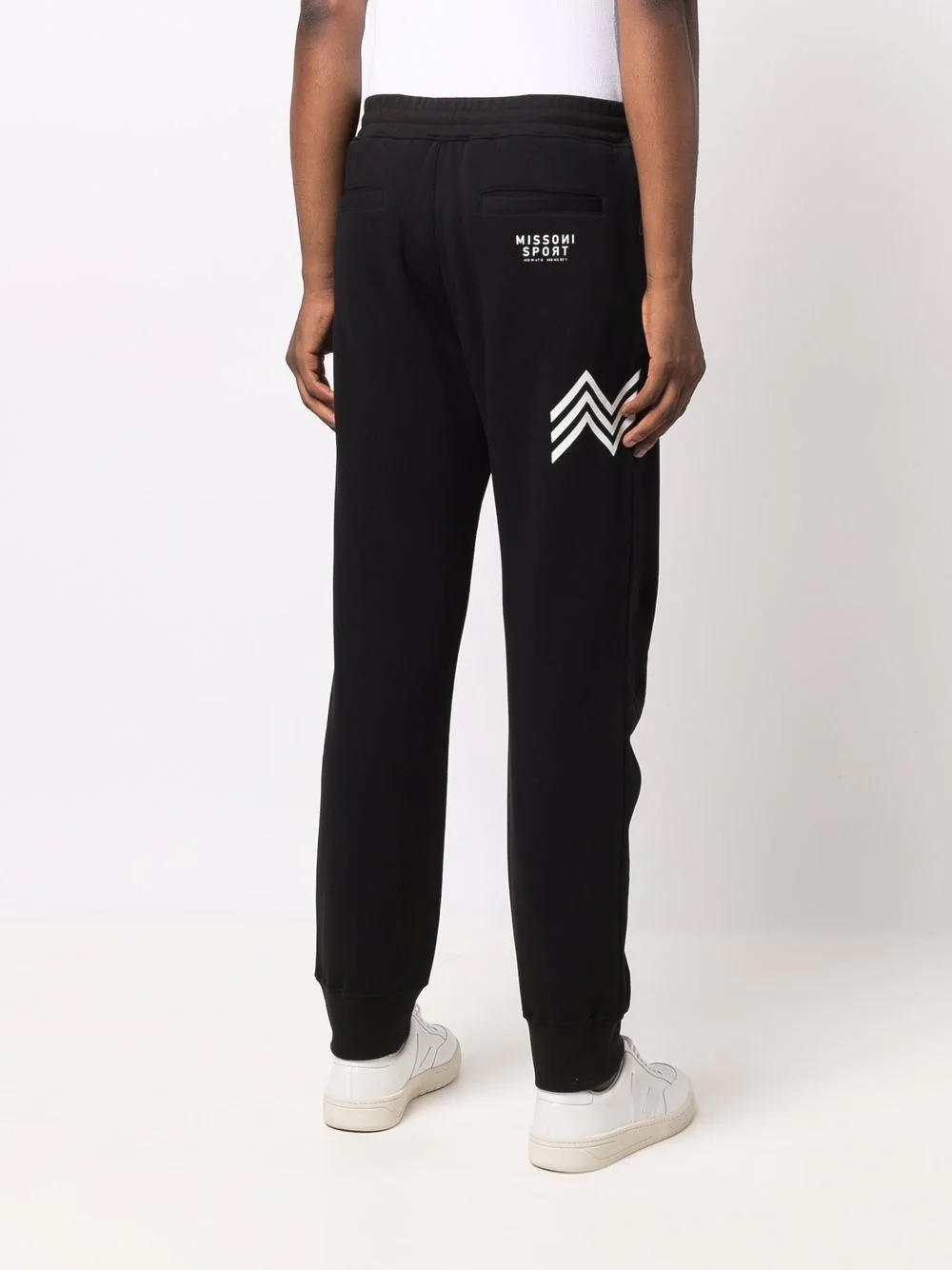 zigzag jersey joggers - 4