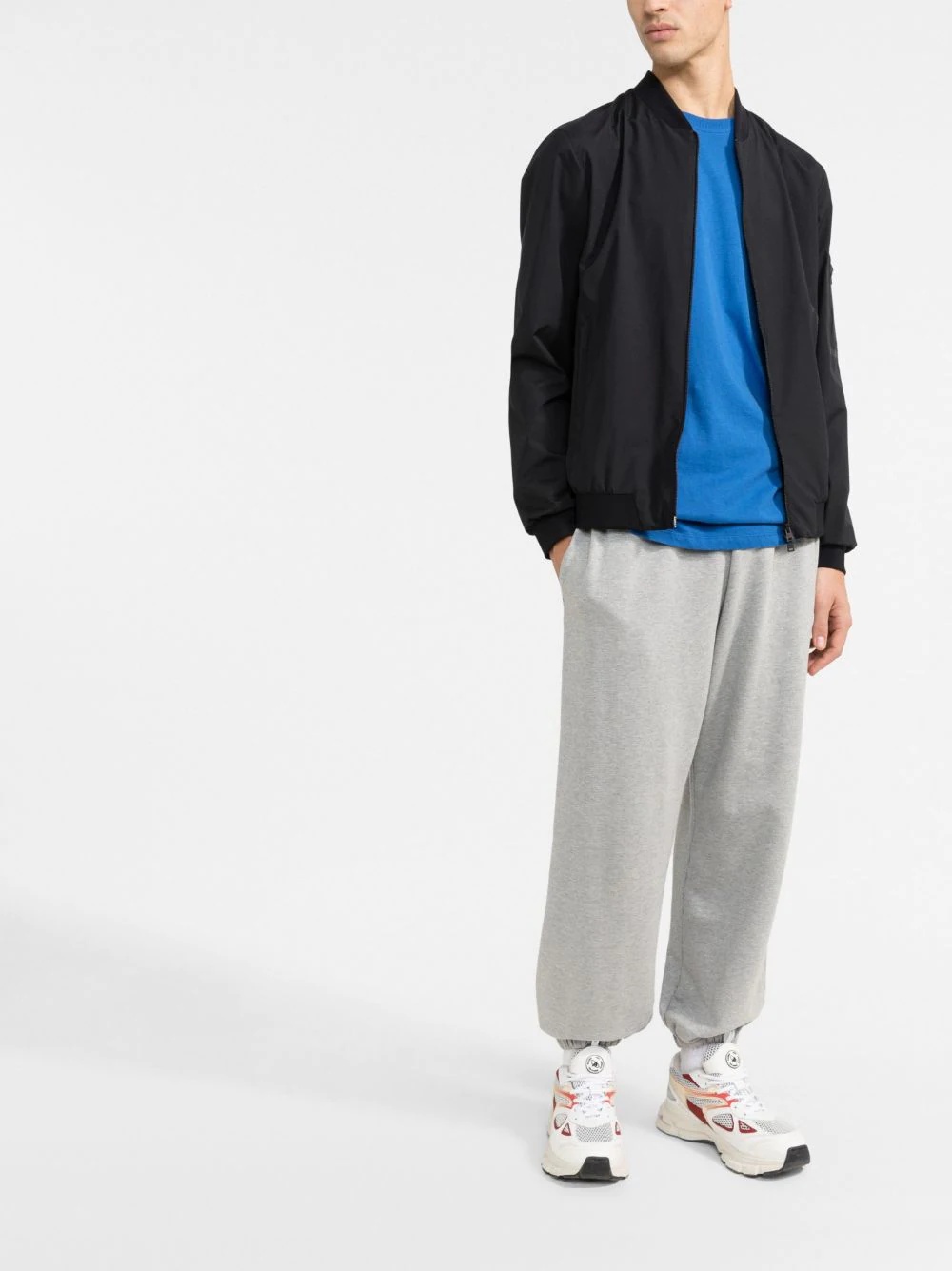 zip-pocket bomber jacket - 2