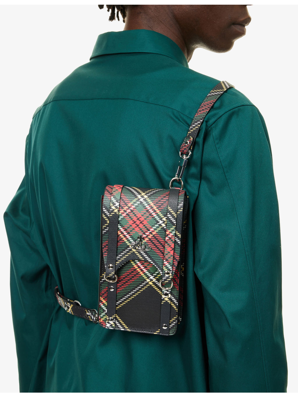 Max Chelsea Tartan Coated-Canvas Mini Cross Body Bag - 2