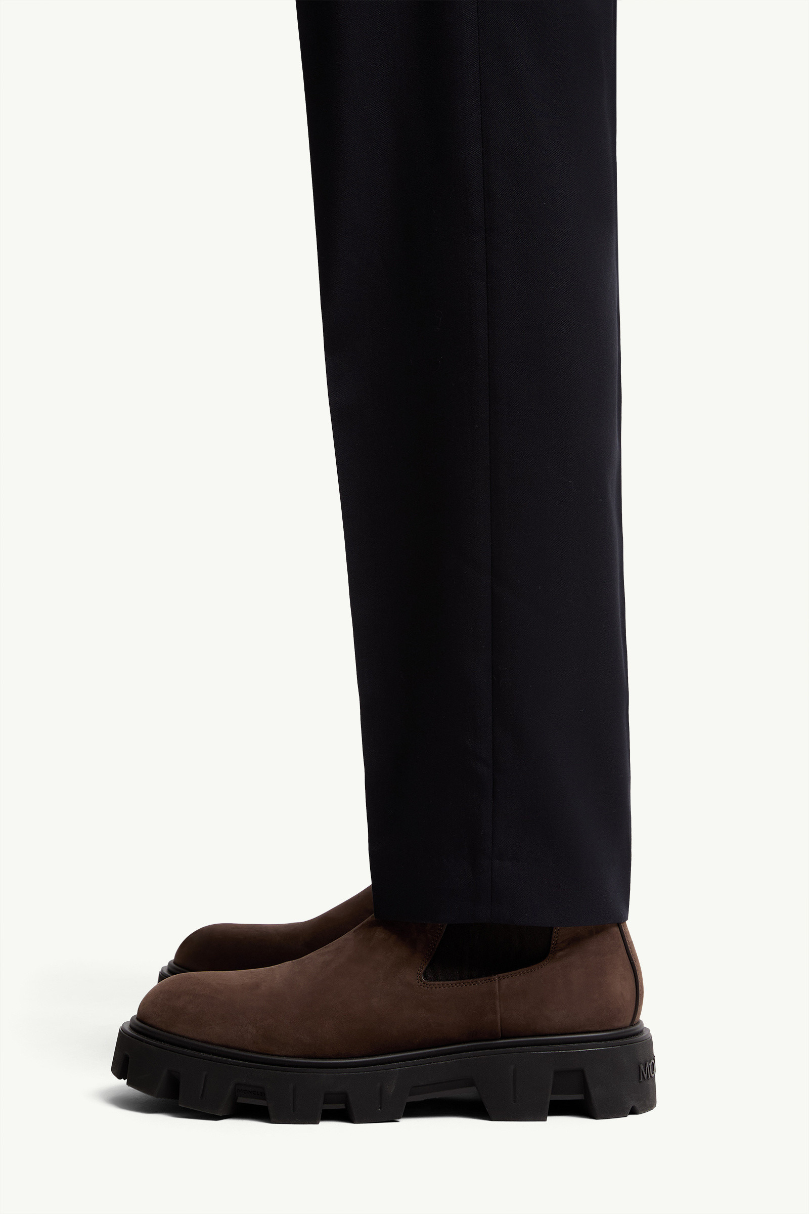 Wool Blend Gabardine Tailored Pants - 4
