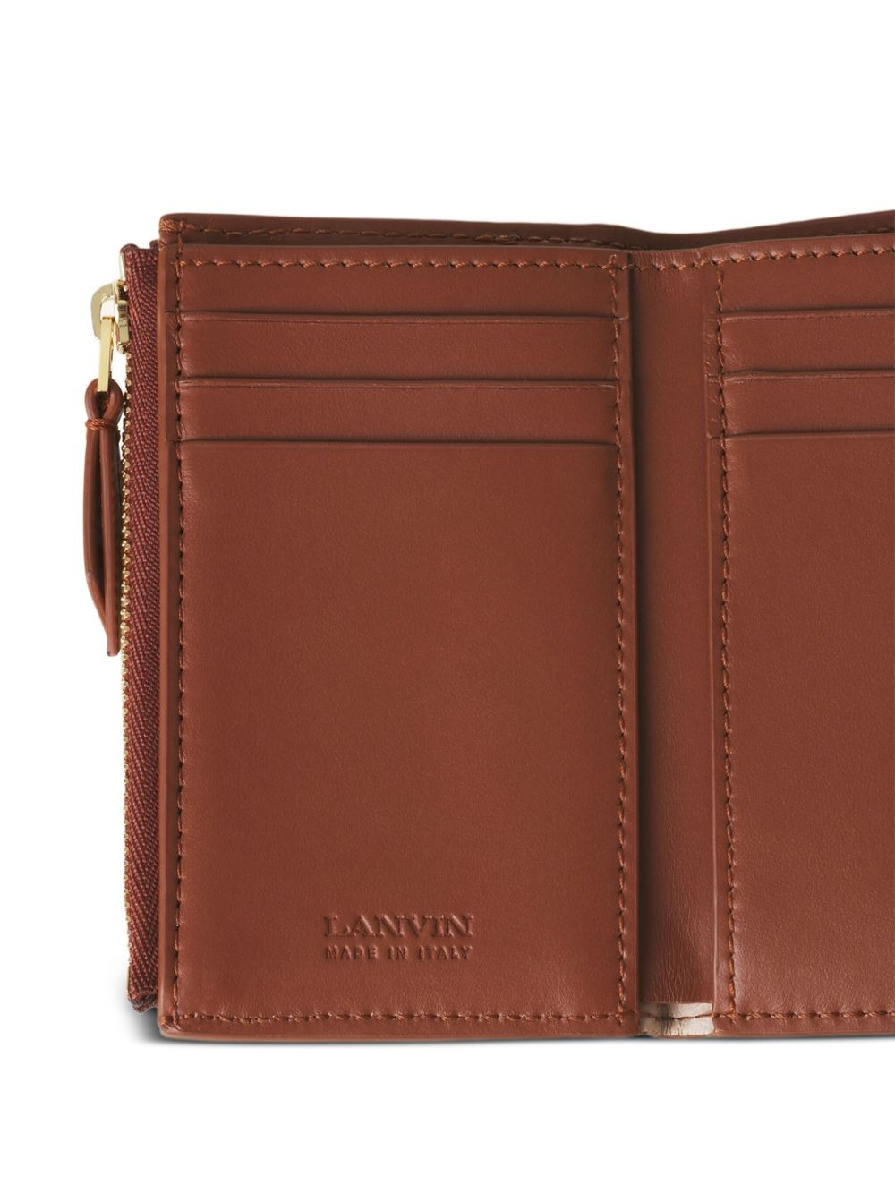 zip-pocket leather wallet - 4