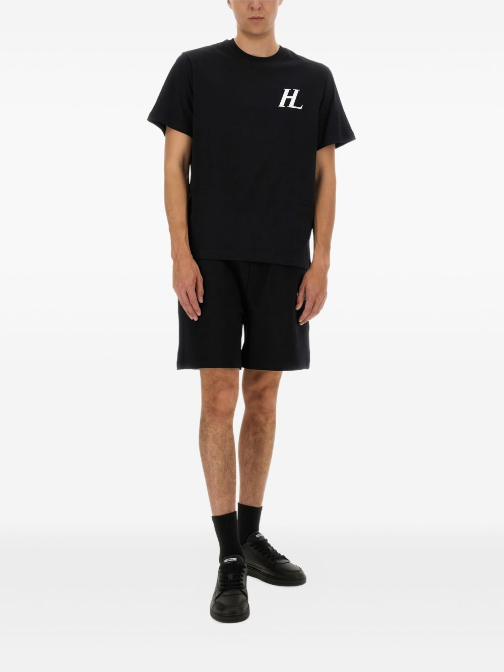 logo-detail cotton shorts - 2