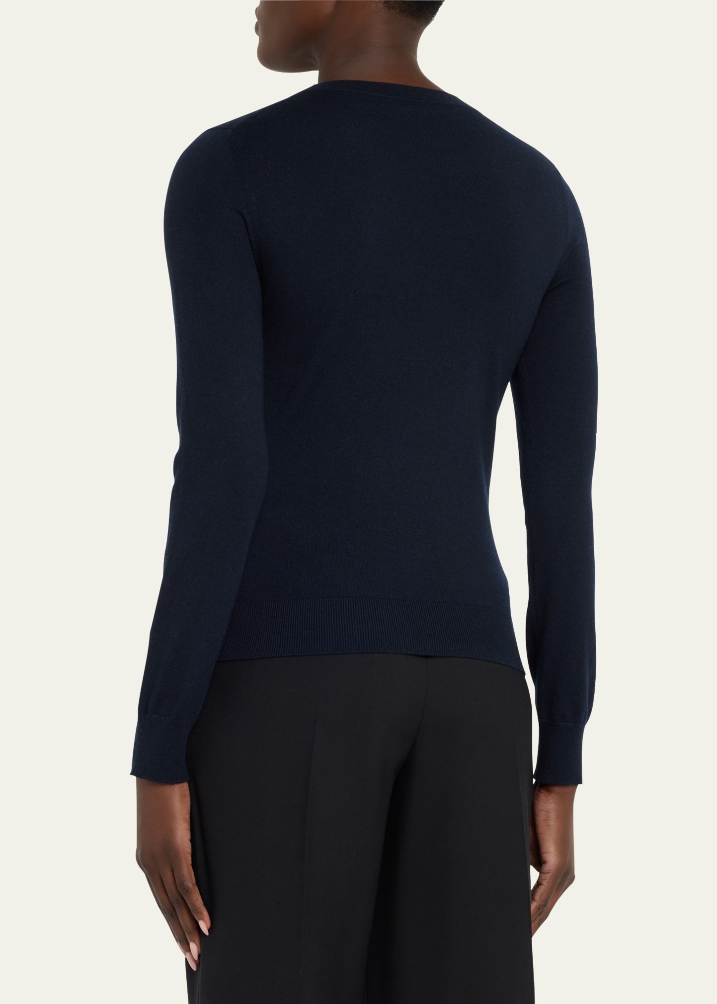 Long-Sleeve Cashmere Sweater - 3