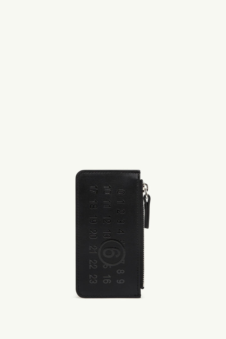 Numeric logo zip card holder 2