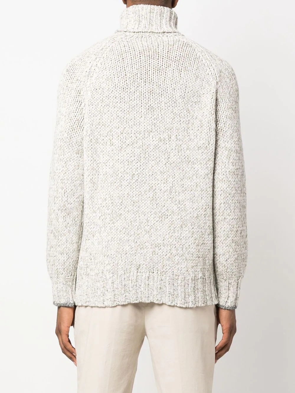 rollneck knitted jumper - 4