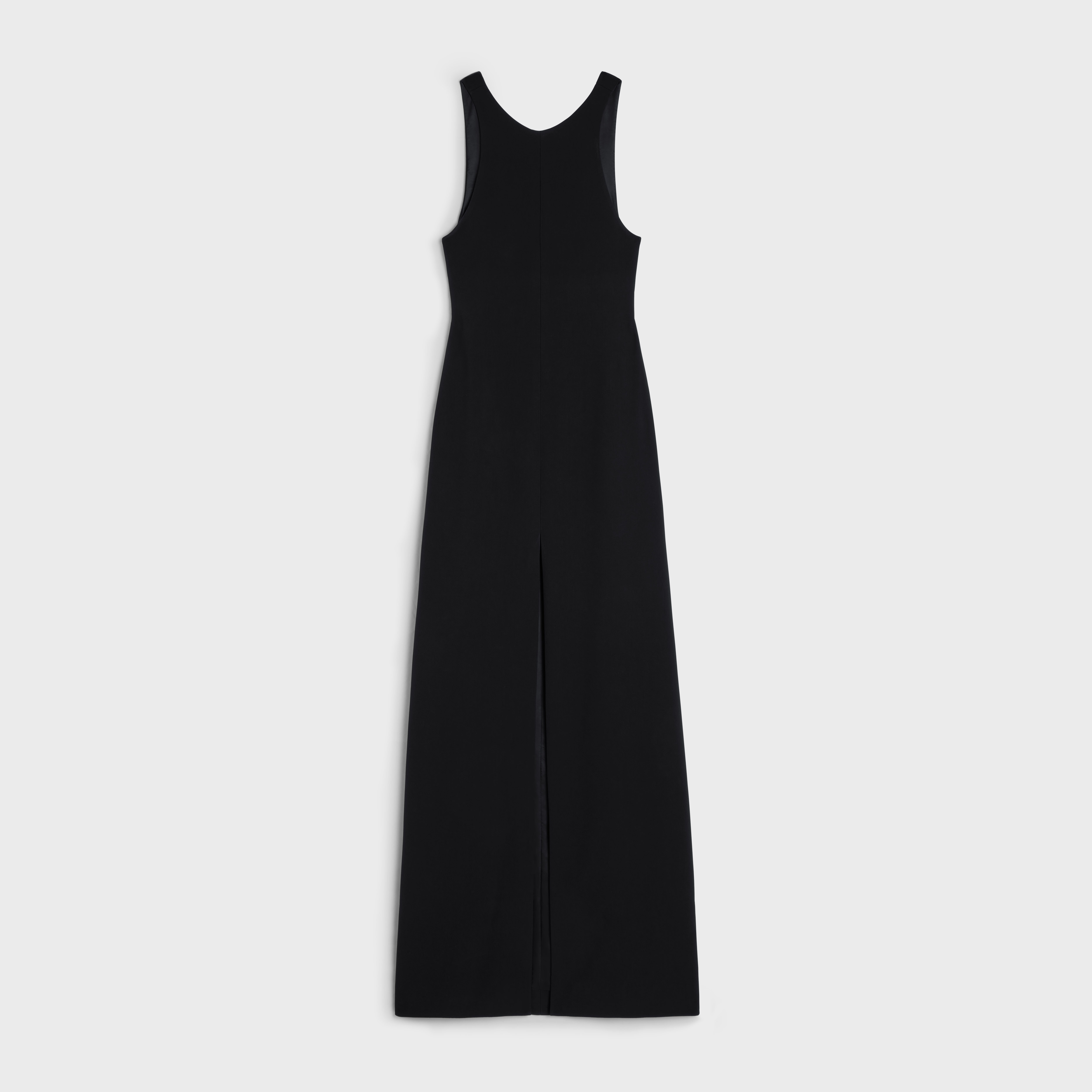 vest dress in satin with crepe lining - 1