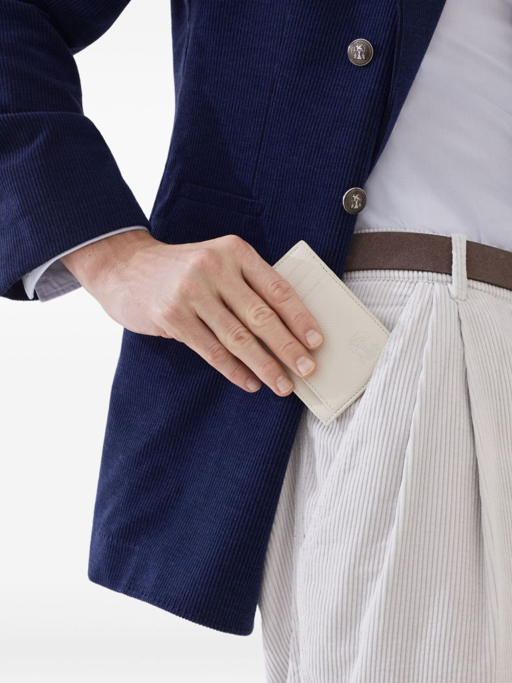 logo-debossed cardholder - 4