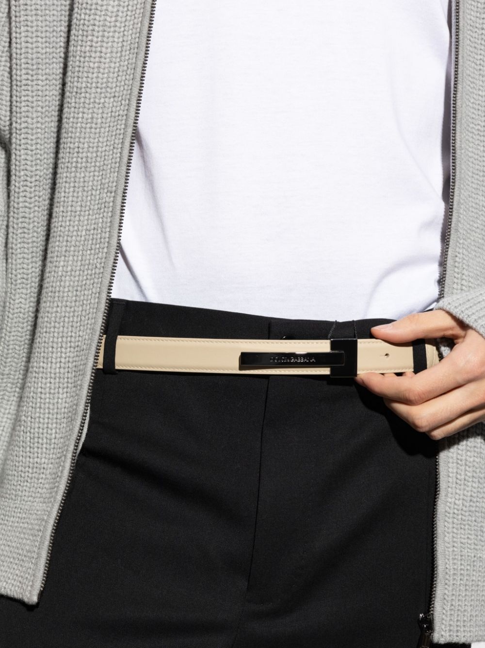 logo-engraved belt - 4