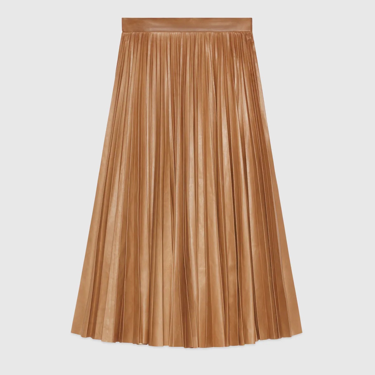 2015 Re-Edition pleated leather skirt - 1