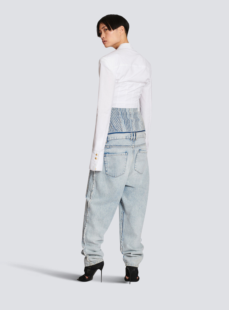 Cropped 코튼 셔츠 4