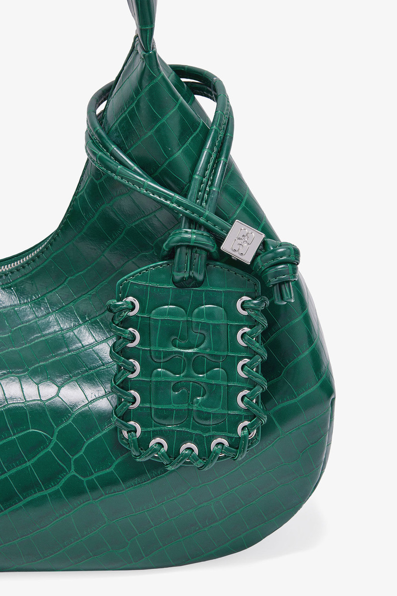 GREEN CROCO MEDIUM HOBO BAG 3