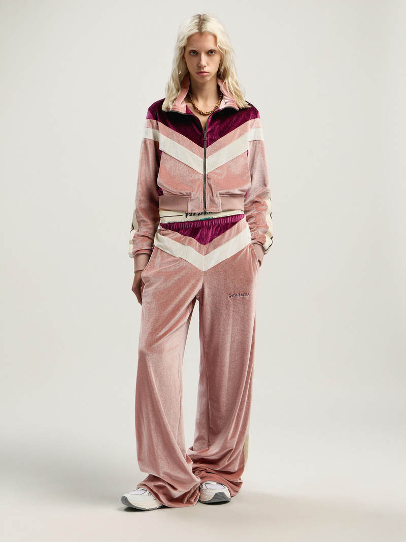 Colorblock Chenille Track Pants 1