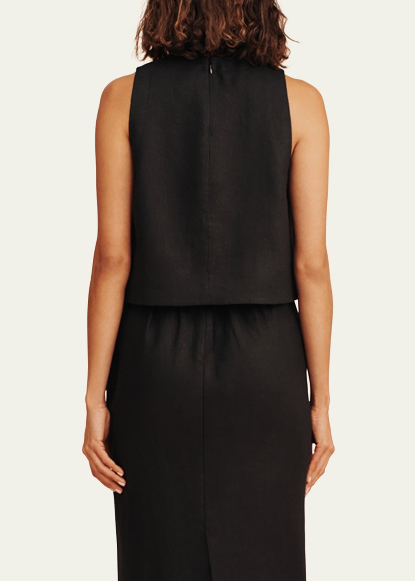 Poppy Linen Crop Top - 3