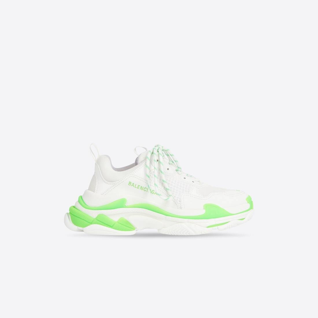 Men's Triple S Sneaker in Fluo Green/white - 1