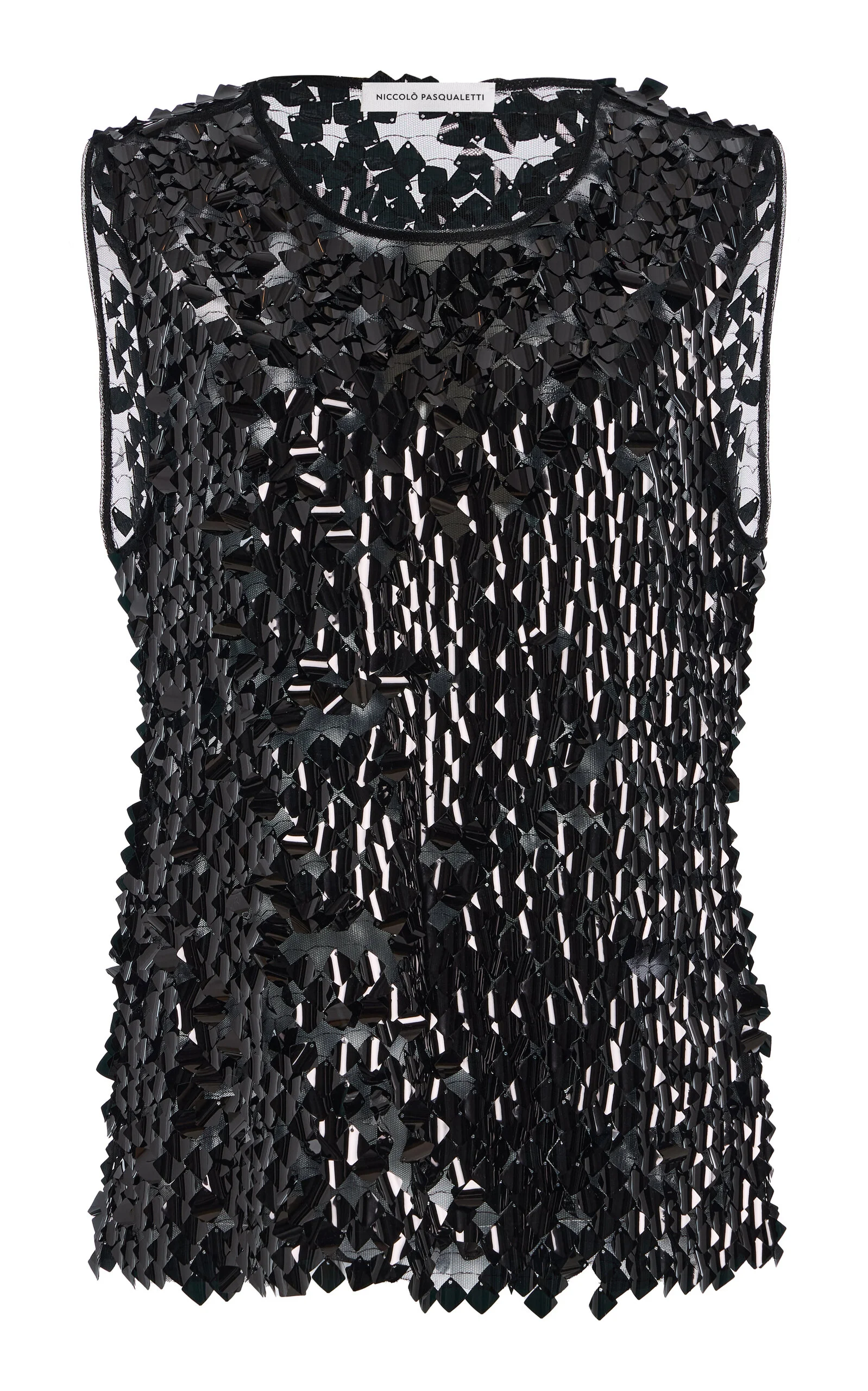 Canotta Beaded Tank Top black - 1