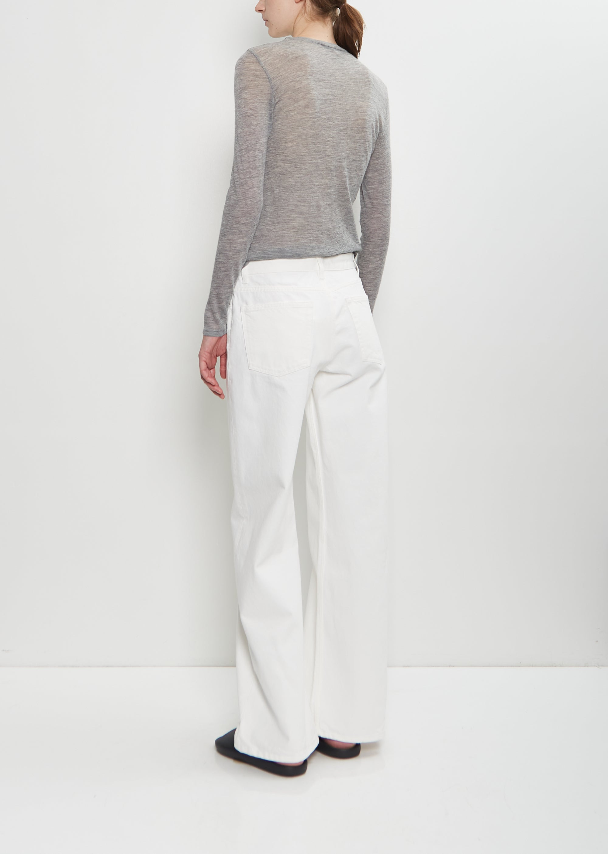 Eglitta Cotton Jean — White - 3