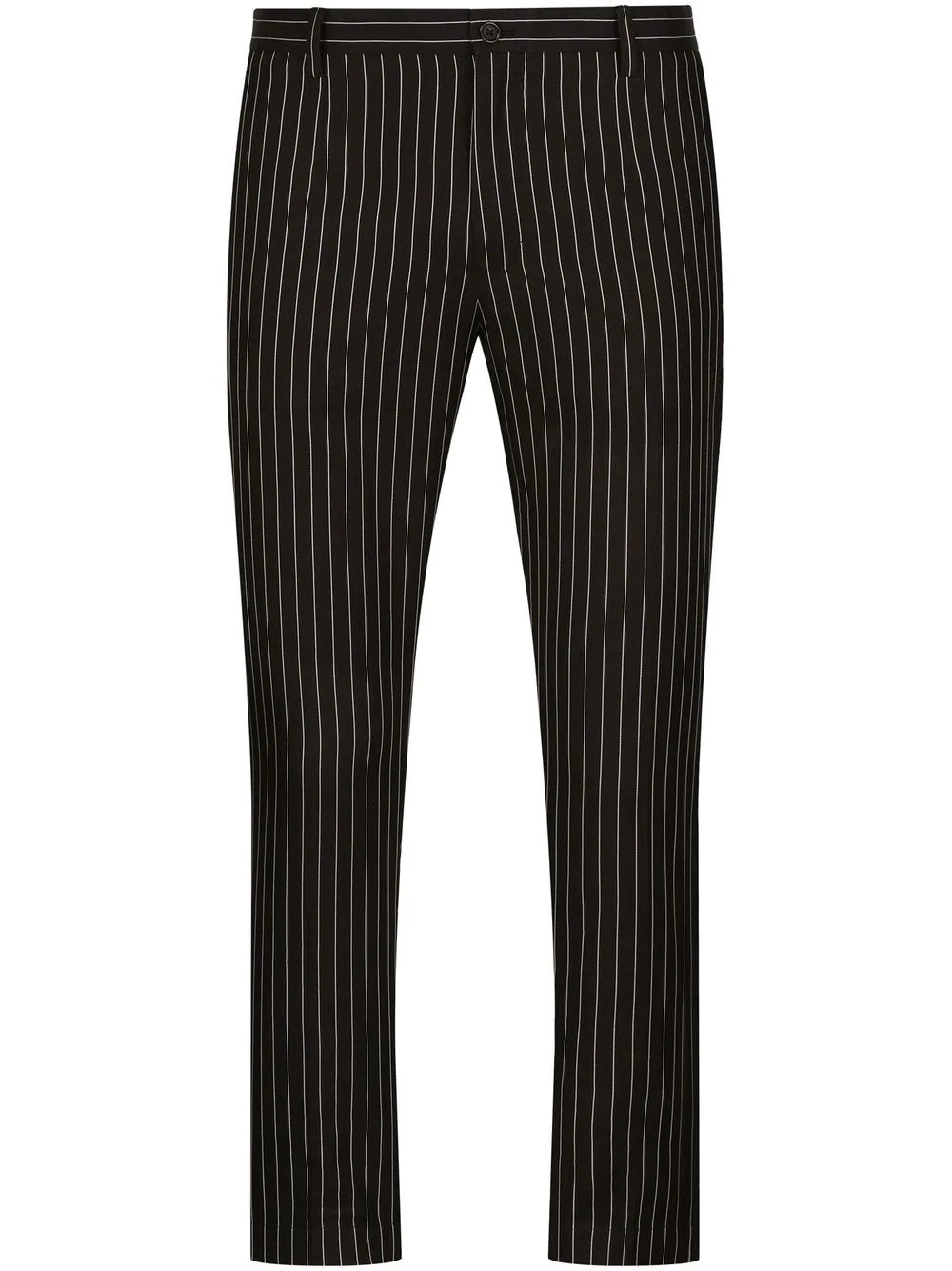 pinstripe jacquard tailored trousers - 1