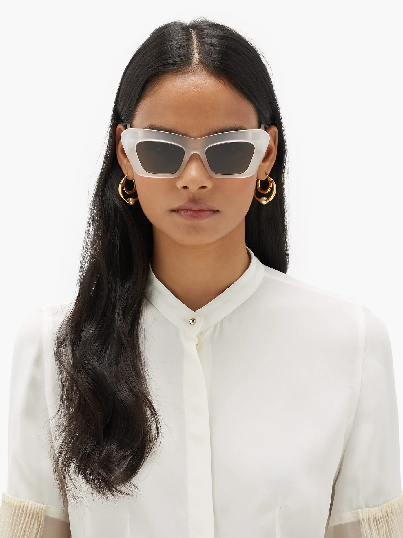 Anagram-logo cat-eye acetate sunglasses - 2