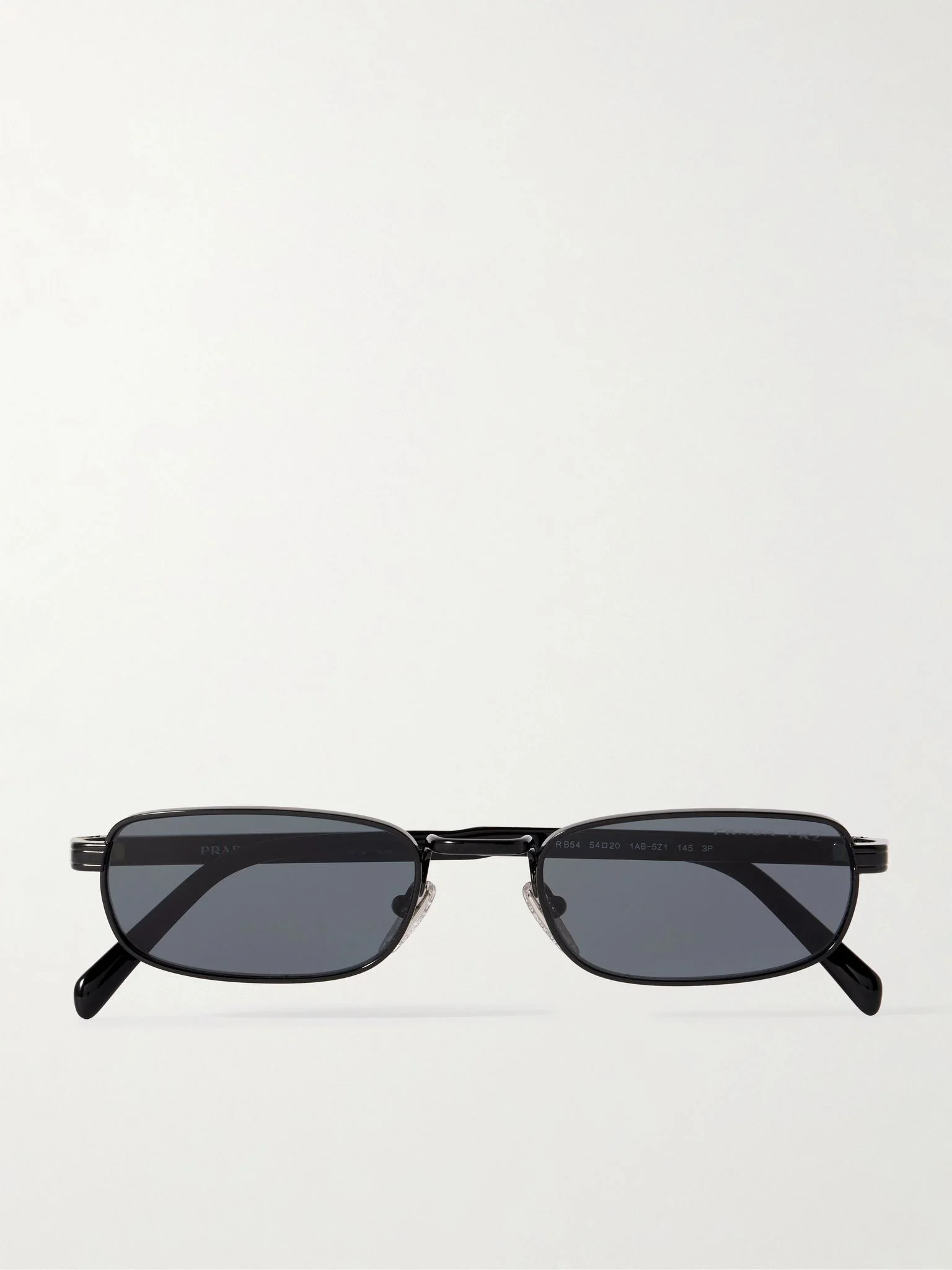 Square-Frame Metal Sunglasses Black - 1