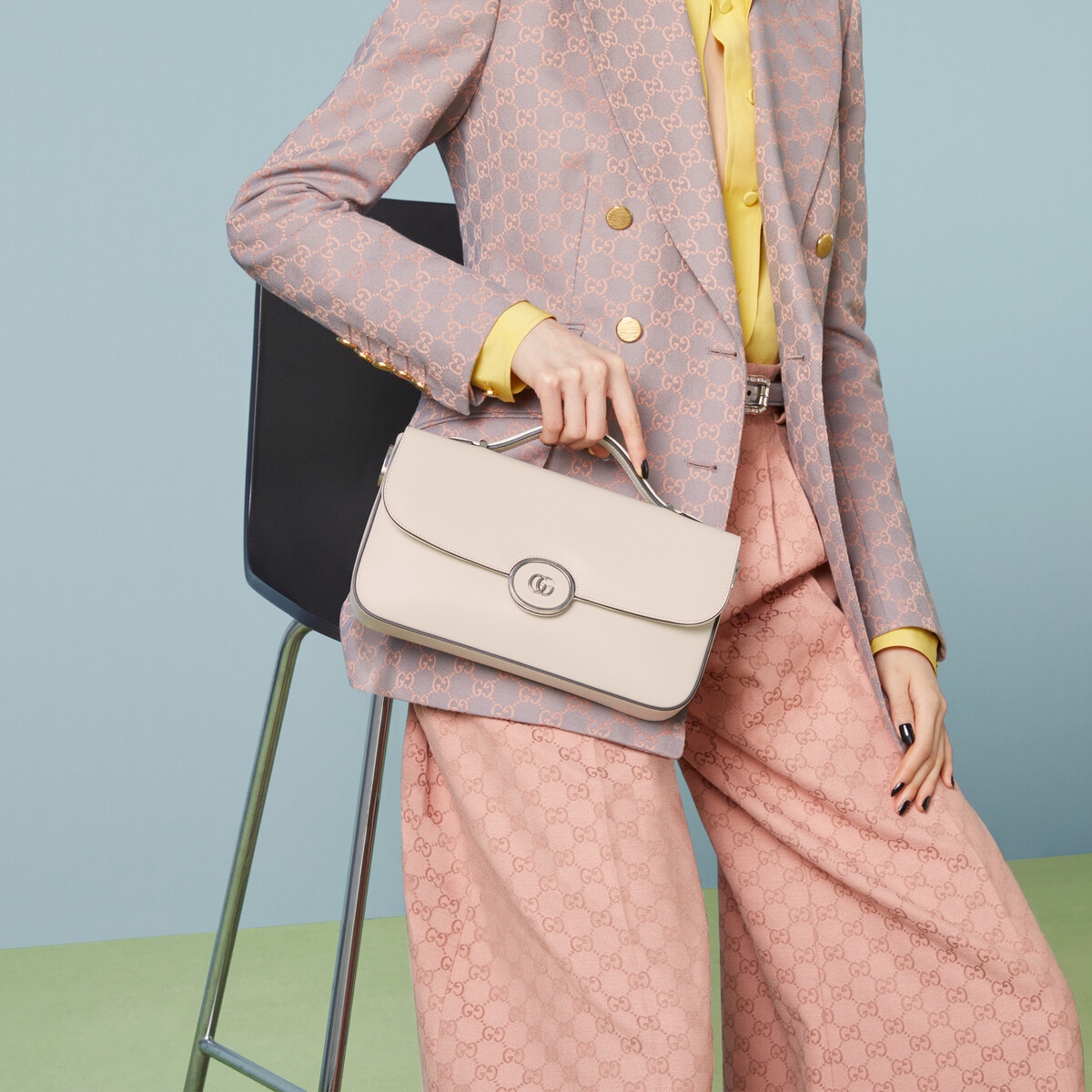 ハンドバッグ Gucci Ivory Leather Small Petite Gg Handbag GUCCI Petite GG small shoulder bag | REVERSIBLE
