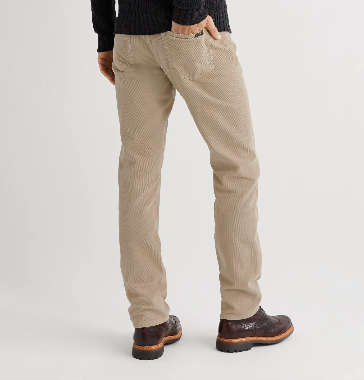 Longton Slim-Fit Cotton-Corduroy Trousers - 4