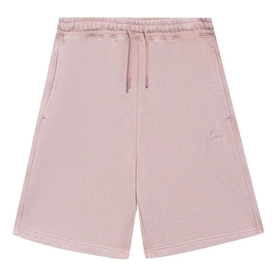 Li-Ning Embroidered Shorts 'Pink' AKSS315-9 - 1